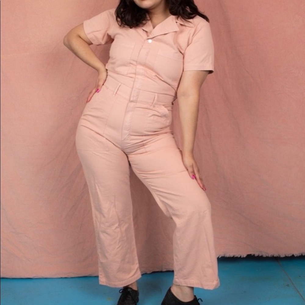 Big Bud Press “Dusty Rose” jumpsuit; short sleeve